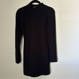 Black Mock Neck Dress